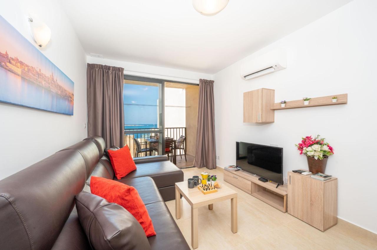 Sea Bliss Apartments With Terrace Just Off Seafront In St Paul'S Bay - By Getawaysmalta 세인트폴스베이 외부 사진