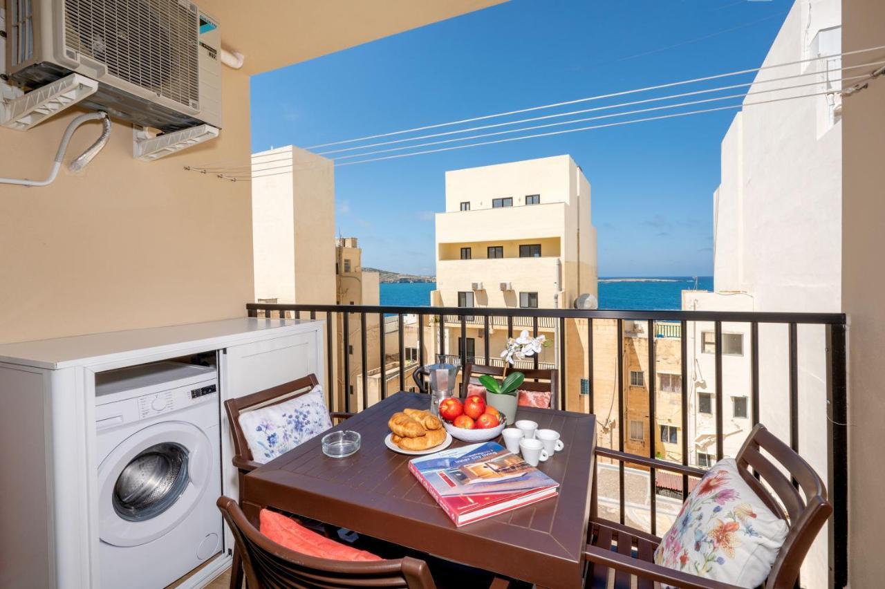 Sea Bliss Apartments With Terrace Just Off Seafront In St Paul'S Bay - By Getawaysmalta 세인트폴스베이 외부 사진